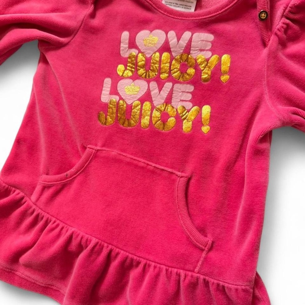 Y2K 2000s vintage Juicy Couture pink‎ baby girl dress